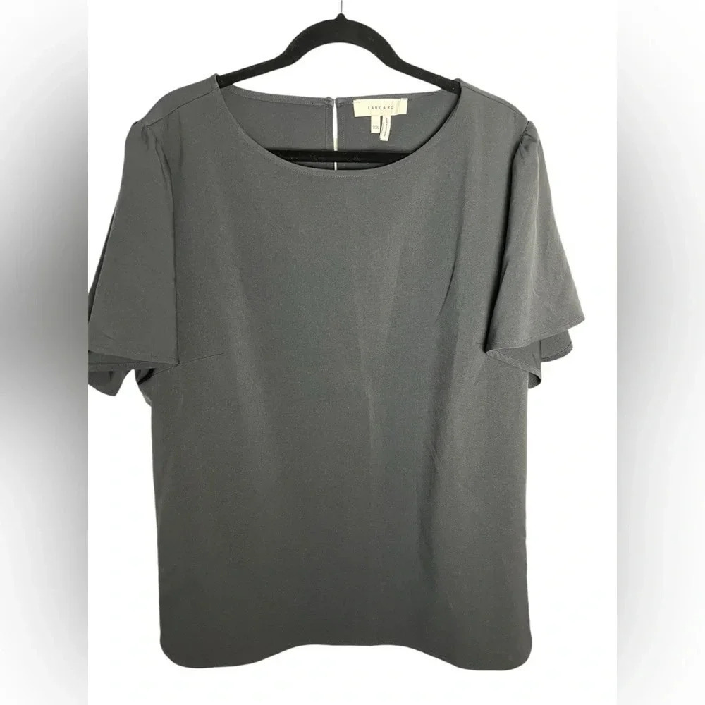 Lark & Ro Basic Black Blouse Size Women’s 2xL